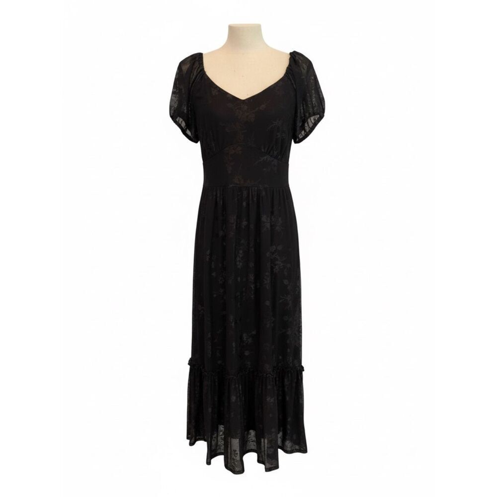 Ember Elegant Black Maxi Dress